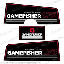 Fits Gamefisher 1.75hp Outboard Decal Kit (1989-1990)