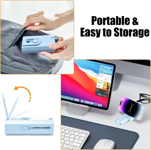 Multi-Device Cleaning Kit, Laptop Screen & Keyboard Cleaner with Brush-Blue - Afbeelding 6 van 6