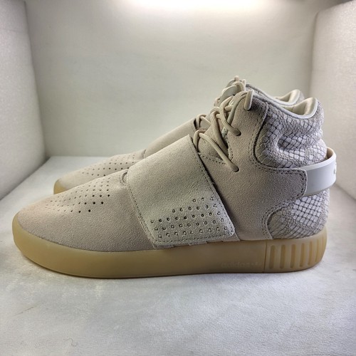 ADIDAS Tubular Invader Mens Mid Trainers Suede Beige UK7 *NEW/UNUSED* (X26) - Picture 7 of 21