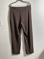 Fresh Produce Women s Brown Rayon Bootcut Knit Pull On Pants Size Large