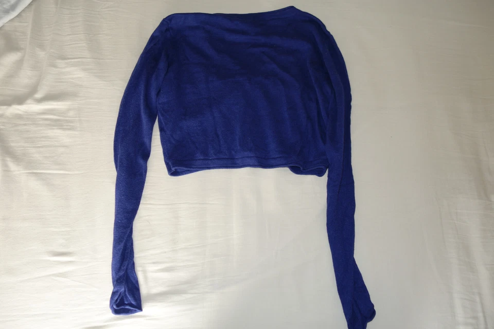 gilet court bleu taille S - Photo 2/3