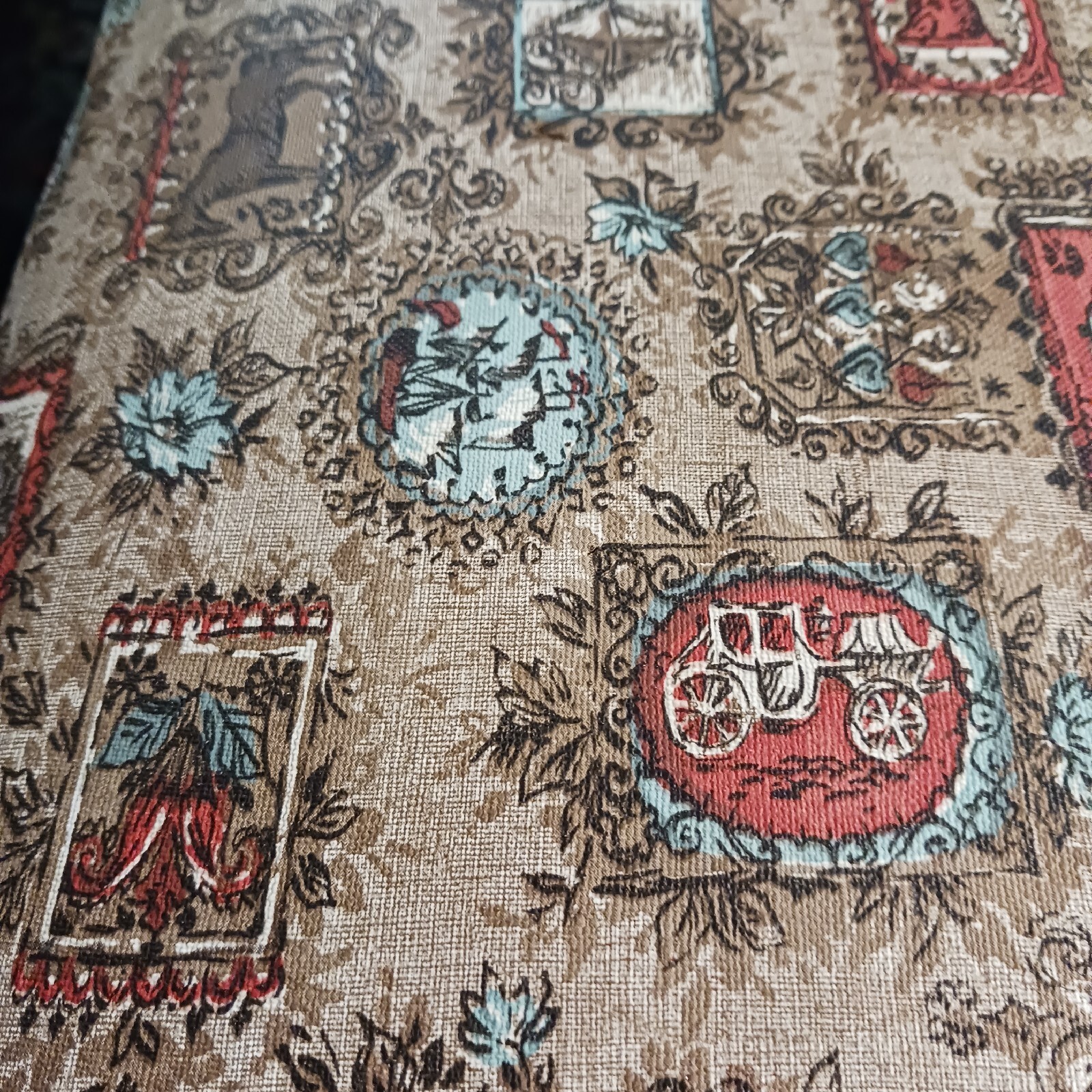 Vintage Mid Century Modern Burlington Sewing Box Basket On Legs with