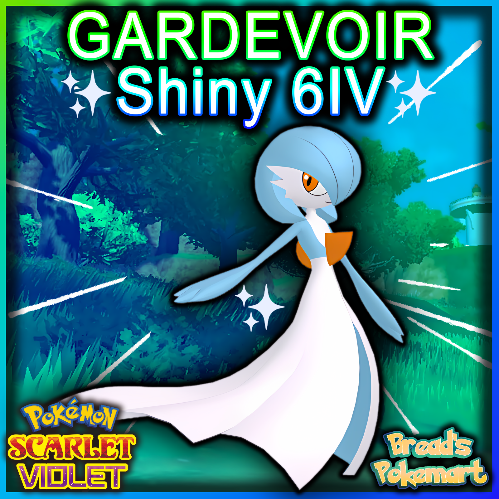 Pokémon Scarlet and Violet ✨SHINY✨ Gardevoir W/ Best 6IV +