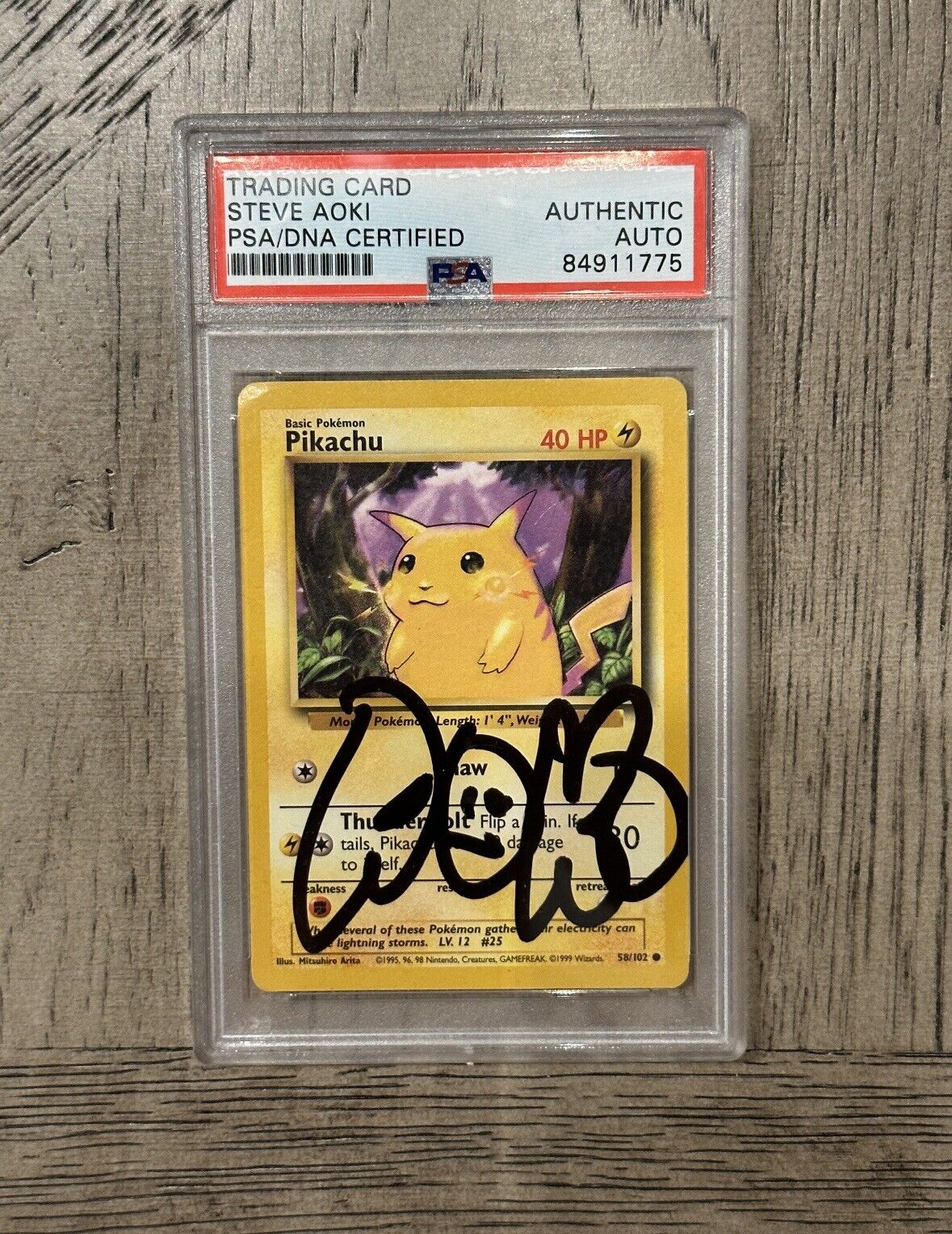 Steve Aoki on X: The PSA 9 Pikachu Illustrator officially slabbed in The  Aoki Collection. What do u consider the holy grails of all sports and tcg  cards are? #holygrail  /