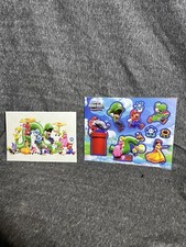 Super Mario Wonder NEW Sealed Sticker Sheet Small Poster GameStop Exclusive