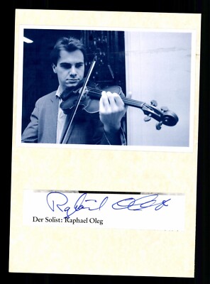Raphael Oleg Französischer Geiger Original Signiert ## BC G 36970
