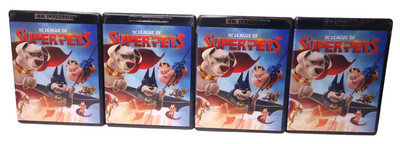 Lot of 4 DC League of Super-Pets (4K Ultra HD + Blu-Ray + Digital) New
