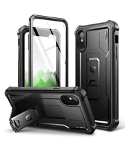 Dexnor for iPhone XS Max Case Heavy Duty Rugged Cover with Kickstand