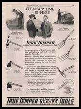 1927 True Temper Farm & Garden Tools American Fork & Hoe Cleveland Ohio Print Ad