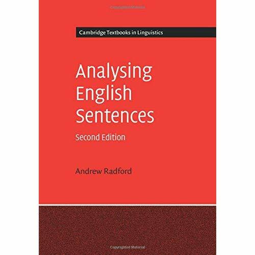 Analysing English Sentences Cambridge Textbooks Linguistics 2e An… 9780521669702