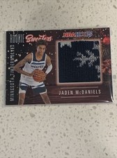 2020-2021 Nba Hoops Jaden McDaniels Rookie Sweater Card RC Timberwolves Relic