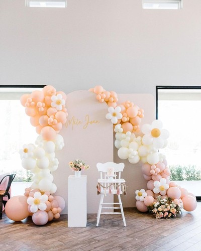 122Pcs Blush Pink Balloon Garland Arch Kit Double Stuffed Boho Macaron Pastel... - Picture 5 of 6