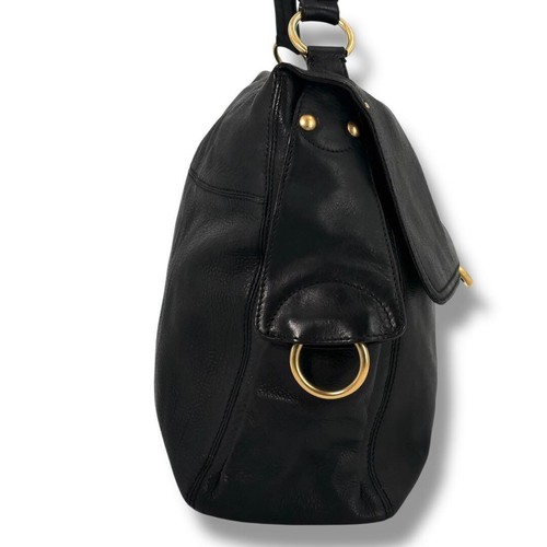 Salvatore Ferragamo Gancini Women's Boston Shoulder Bag Handbag Leather Black - Picture 5 of 15