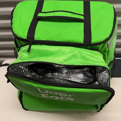 Uber Eats Insulated Delivery Backpack Bag Food Bag XL Green cover