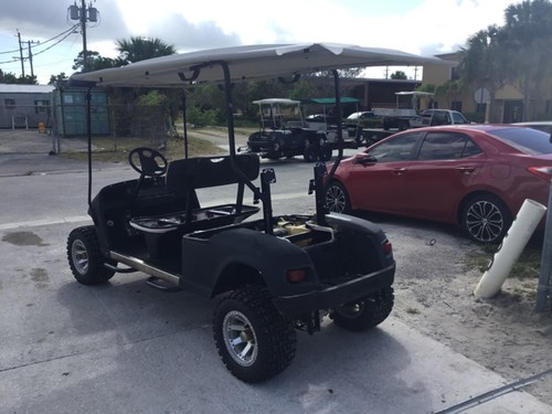 EZGO GAS LIMO PASSENGER 4 FORWARD FACING SEAT GOLF CART NEEDS WORK  - Picture 5 of 13