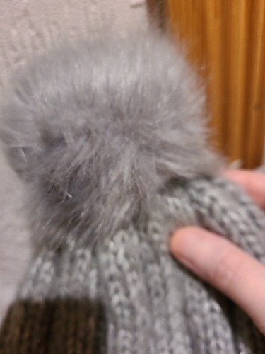 New Look Grey Sequin Bobble Hat - Picture 5 of 5