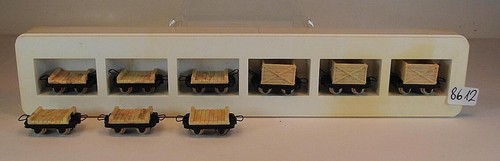 Egger Bahn Spur H0e 1/87 Lorenset 9-teilig 2-achsig unbeladen OVP #8612 | Zustand: Gebraucht