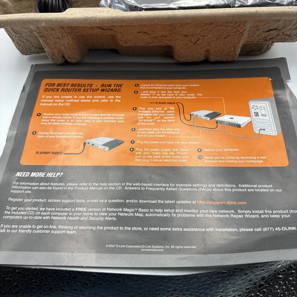 D-Link G WBR-2310 108 Mbps 4-Port 10/100 Wireless G Router IN ORGINIAL Box - Image 3 of 4