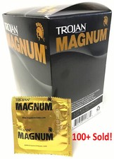 Trojan Magnum Large Condom  Pack of 48 Latex Condoms  Free 1-3 DAY SHIPPING
