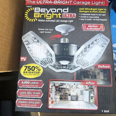 BEYOND BRIGHT 7.5 in. x 4.25 in. 6000 Lumens Single Pole Occupancy LED Flush Mou