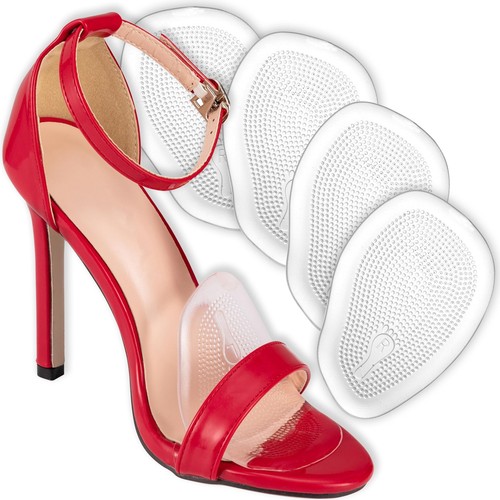 Metatarsal Foot Pads for Women (4 Pads) Cushioned High Heel Inserts for Ball ...