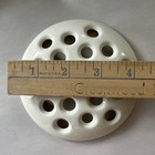 Vintage 19 Hole Ceramic Flower Frog w/ Melamine Bowl — photo 4