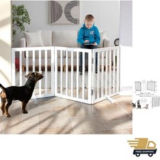Dog Gate Indoor, Freestanding Dog Fence for The House, Doorways, Hallways,or ...