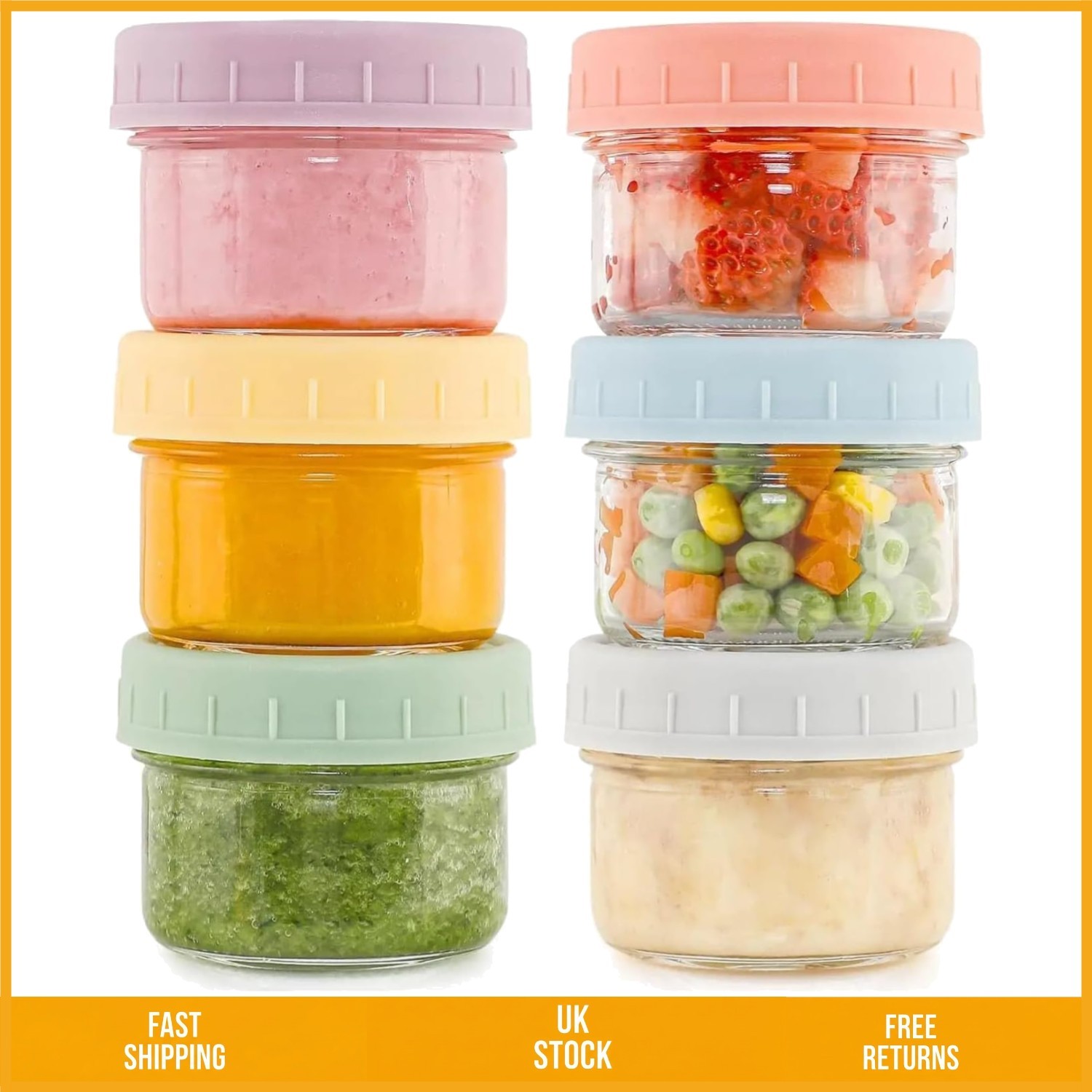 Leakproof Glass Salad Dressing Sauce Containers Reusable To Go Jars 80ml 6Pk