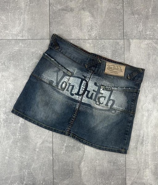 Women Von Dutch Skirt Navy M