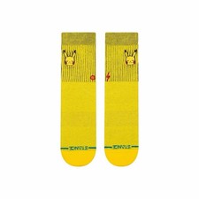 Pokemon X Stance Crew Socks One Pair - Pikachu ( Kids Size Small Y: 7-10)