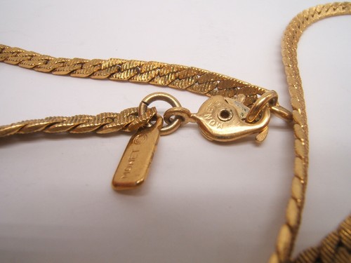 COLLAR CADENA ESPIGA TONO ORO MONET DE COLECCIÓN 18” - Imagen 5 de 5