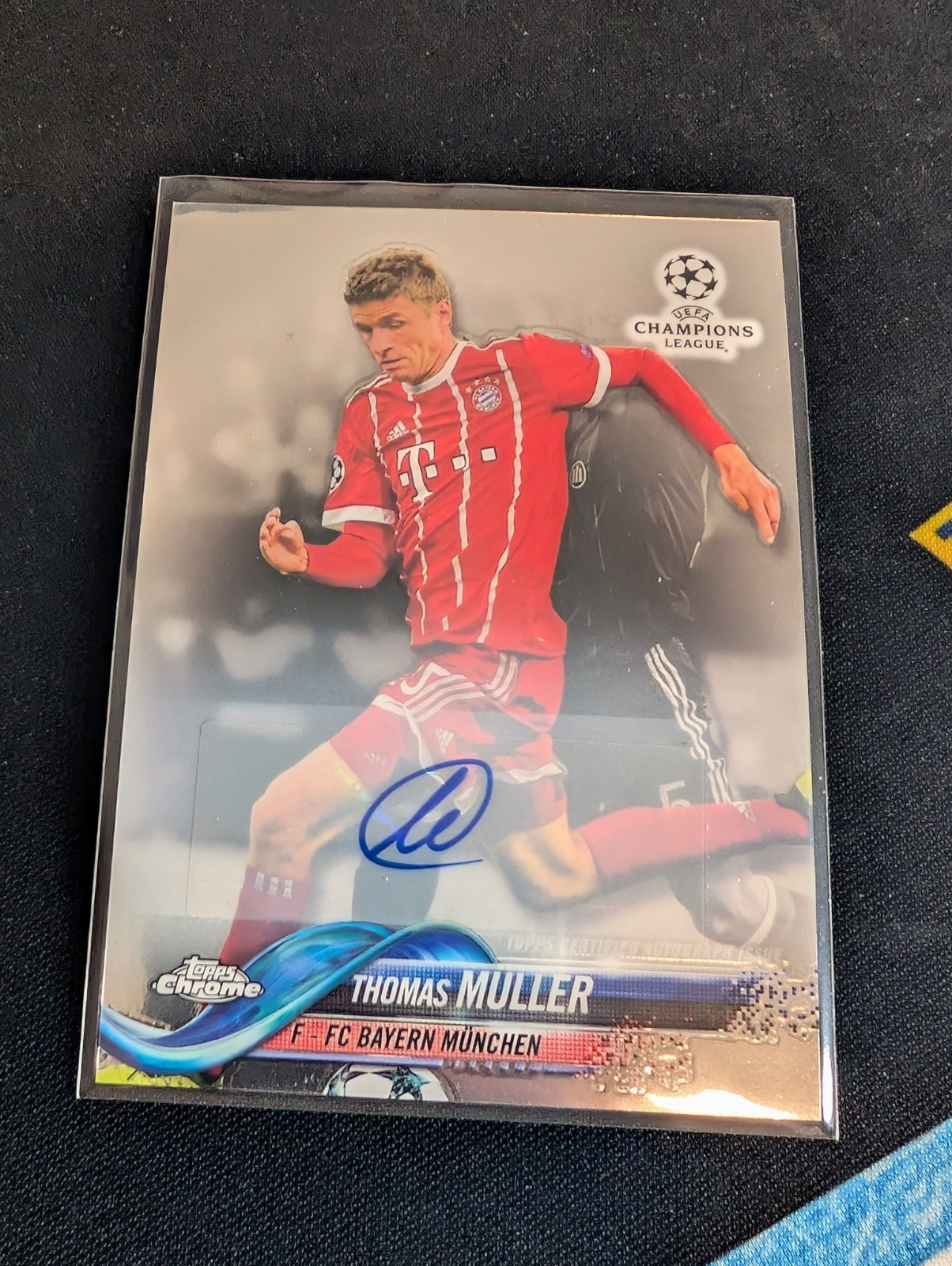 THOMAS MULLER 2017-2018 Topps Chrome Champions League UEFA AUTO / AUTOGRAPH
