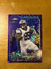 2024 Topps Chrome - Rookies Ja'Tavion Sanders #223 Purple Speckle Refractor /275