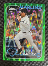 2024 Topps Chrome Update - Graham Pauley #USC97 Green RayWave Refractor /99 (RC)