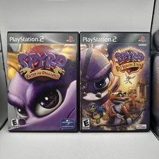 Spyro A Hero's Tail Enter The Dragonfly Playstation 2 PS2 Games LOT Bundle CIB
