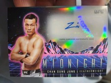 2024 Topps UFC Midnight Chan Sung Jung KOREAN ZOMBIE Horizon Signatures Auto