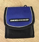 Vtg Gameboy Advance SP Belt Loop Clip Switch N Carry Case Pouch Blue & Black