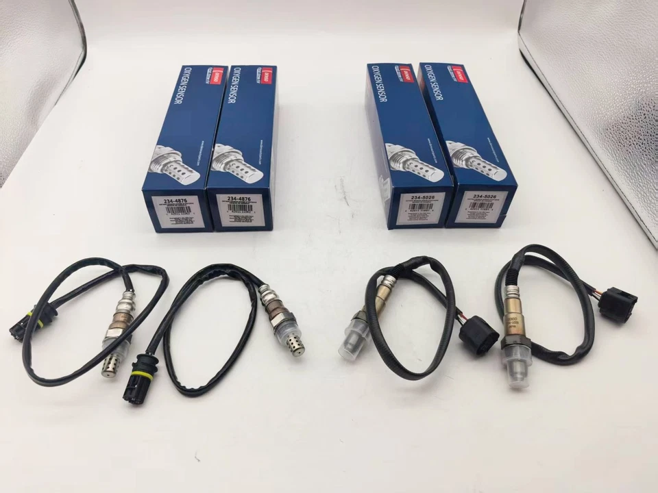 Sensor de oxígeno Denso aguas arriba y aguas abajo 4 piezas para BMW V8 4,4 L 234-5026 234-4876 Foto 4 de 4