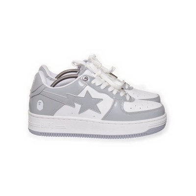 A Bathing Ape, Sneaker, Größe: 37 1/2, BAPE STA, Grau/Weiß #j9V