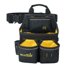 MELOTOUGH Electrician Tool Pouch with Belt,Tool Bag,Tool Pouchwithbelttoolbeltpo
