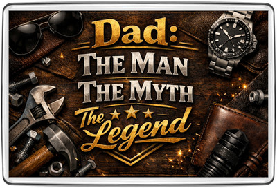 Papa der Mann The Myth The Legend Kühlschrankmagnet Reise Mitbringsel Geschenk Papa Geschenkidee