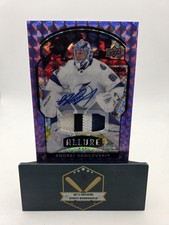 Andrei Vasilevskiy 2020-21 UD Allure Purple Diamond Auto Patch Card 6/10