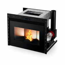 INSERTO A PELLET PER CAMINO – COLORE NERO