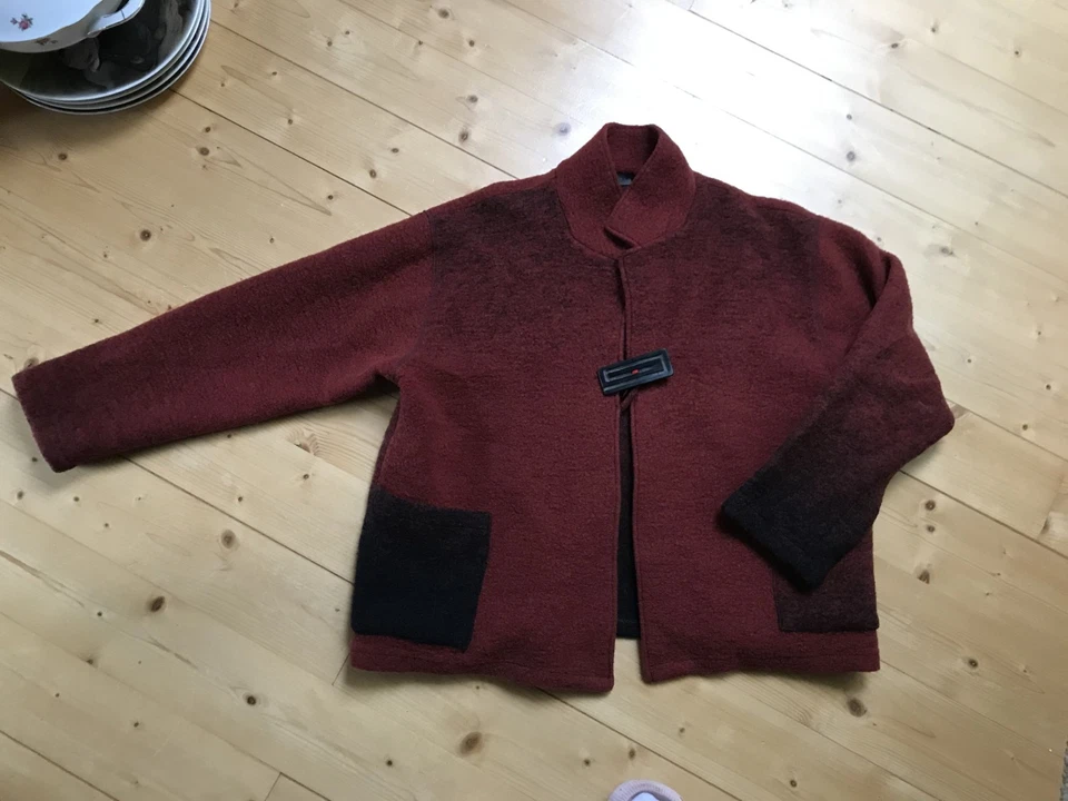 HOPSACK Damen Wollübergangsjacke Blazer Braun/schwarz Gr. 42/44 - Bild 4 von 4