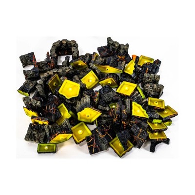 Dwarven Forge Loose Fantasy Mini Lava Cavern Collection #1 - 83 Pieces! NM