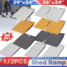 1/2PCS Shed Ramp for Riding Mower&Lawn Anti-Slip Punch Plate Ramp for Motorcycle