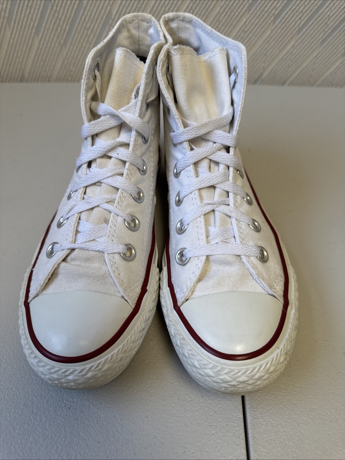 Converse All Star Hi Optical White High Top Canvas Shoes Men's US 5 M7650 thumbnail 7