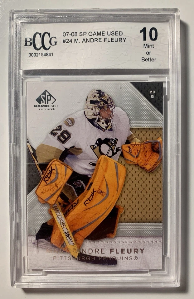 2007-08 SP Game Used Edition Marc-Andre Fleury #24 BCCG 10 - Image 3 of 4