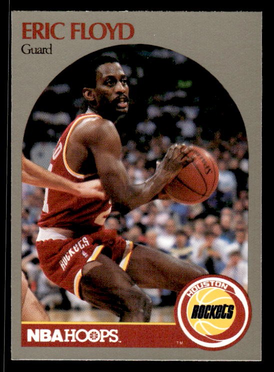 Eric Floyd 1991 Hoops 100 Superstars #35 Houston Rockets ESE