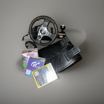 Logitech Lenkrad / Pedale PS3 Mit 3x Race Games - Getestet !
